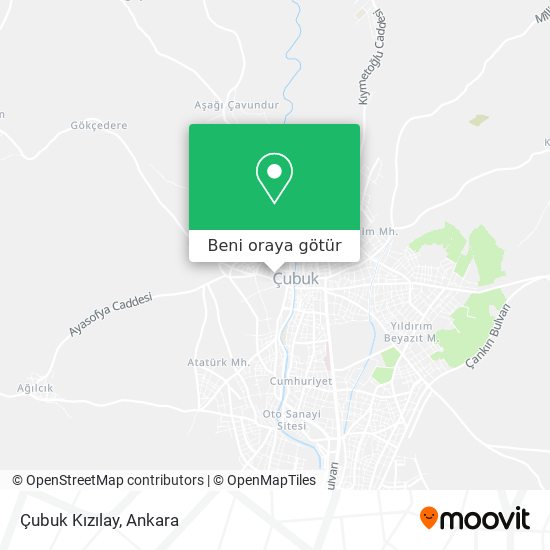 Çubuk Kızılay harita
