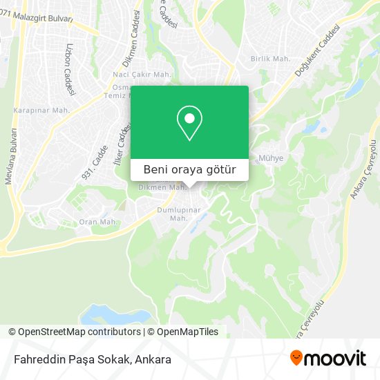 Fahreddin Paşa Sokak harita