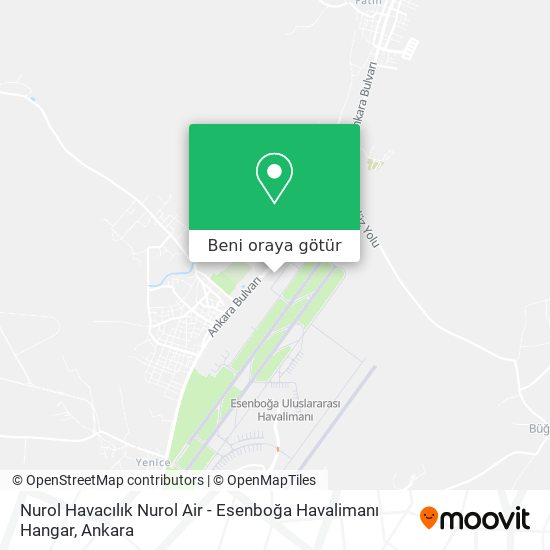 Nurol Havacılık Nurol Air - Esenboğa Havalimanı Hangar harita