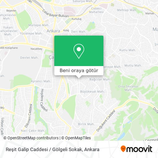 Reşit Galip Caddesi / Gölgeli Sokak harita