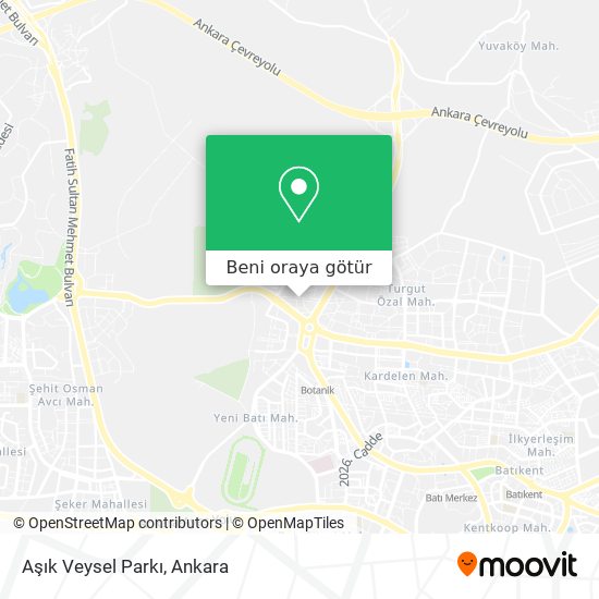 Aşık Veysel Parkı harita