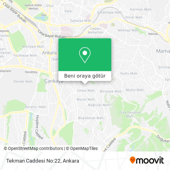 Tekman Caddesi No:22 harita