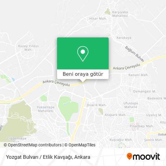 Yozgat Bulvarı / Etlik Kavşağı harita