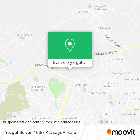 Yozgat Bulvarı / Etlik Kavşağı harita