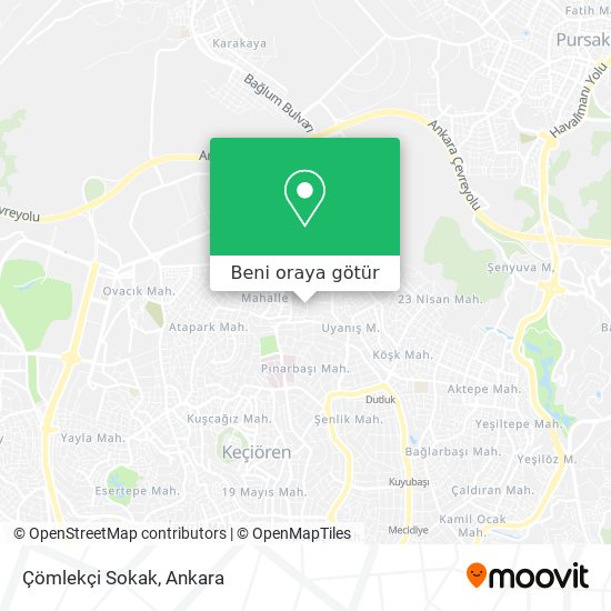 Çömlekçi Sokak harita