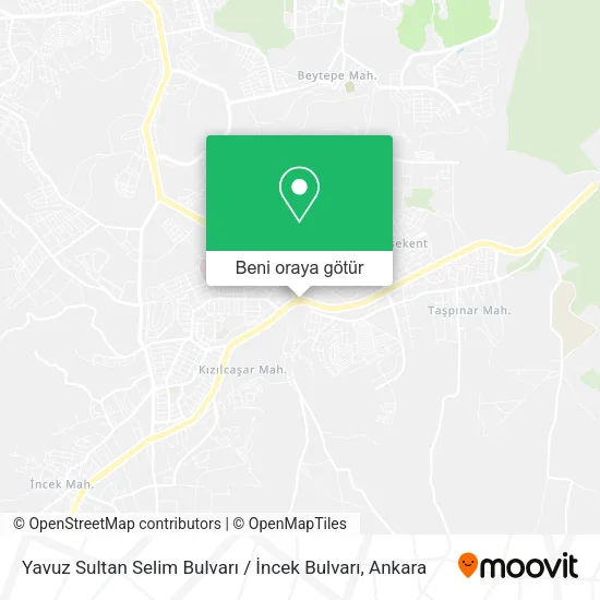 Yavuz Sultan Selim Bulvarı / İncek Bulvarı harita