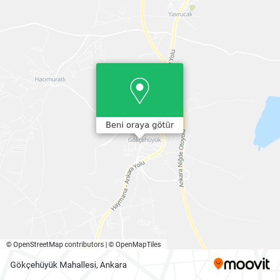 Gökçehüyük Mahallesi harita