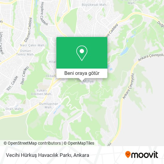 Vecihi Hürkuş Havacılık Parkı harita