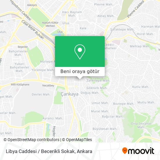 Libya Caddesi / Becerikli Sokak harita