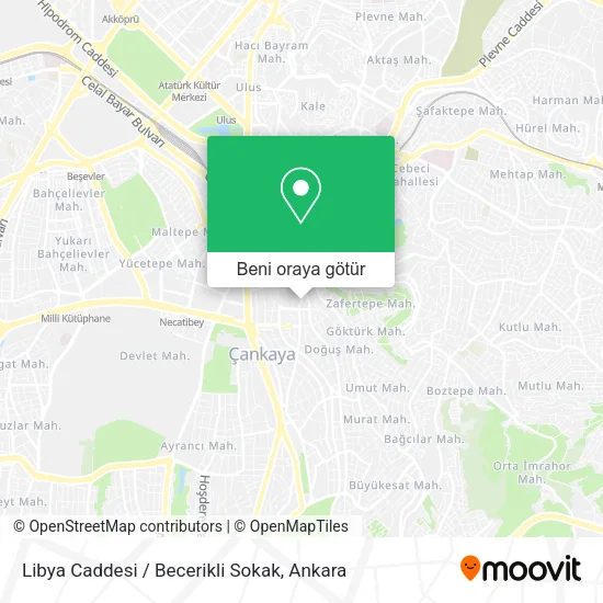 Libya Caddesi / Becerikli Sokak harita