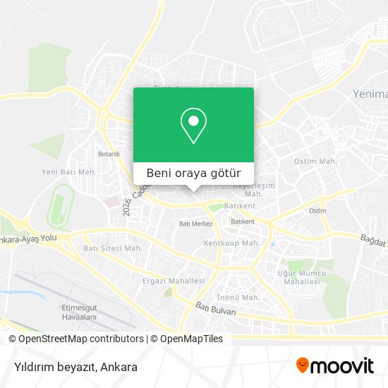 Yıldırım beyazıt harita