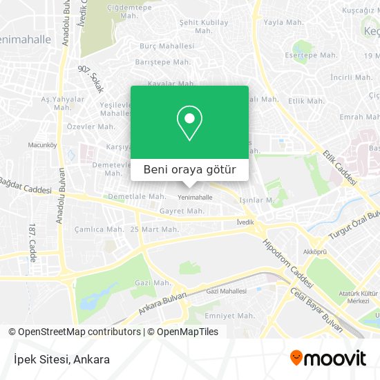 İpek Sitesi harita