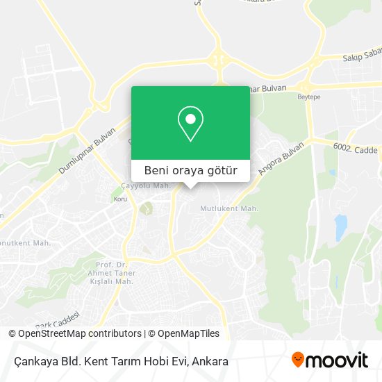 Çankaya Bld. Kent Tarım Hobi Evi harita