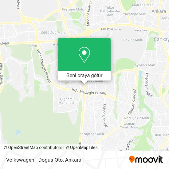 Volkswagen - Doğuş Oto harita