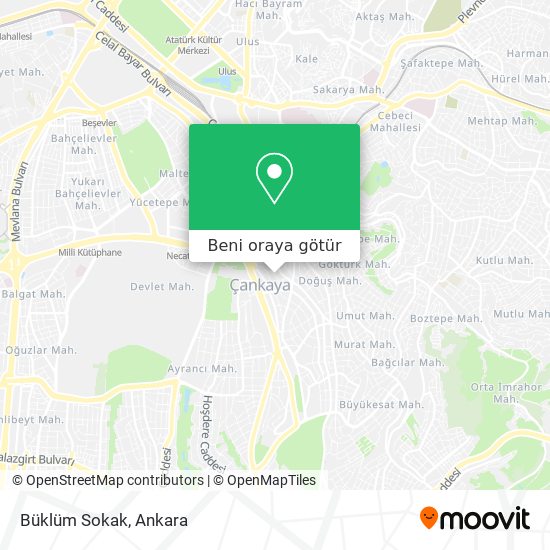 Büklüm Sokak harita