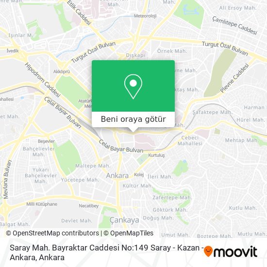 Saray Mah. Bayraktar Caddesi No:149 Saray - Kazan - Ankara harita