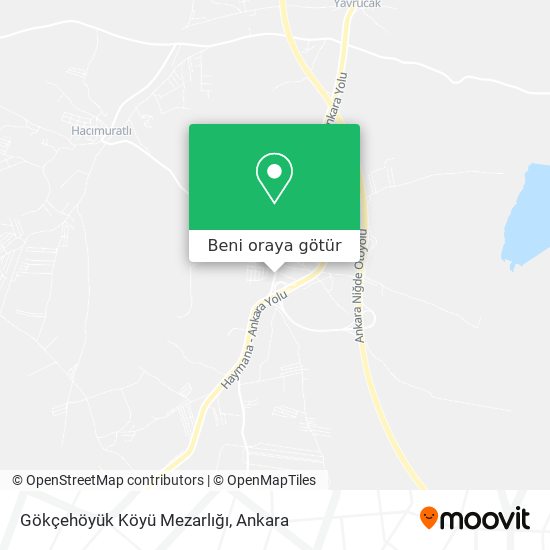 Gökçehöyük Köyü Mezarlığı harita