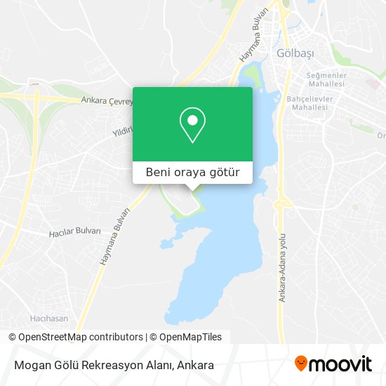 Mogan Gölü Rekreasyon Alanı harita