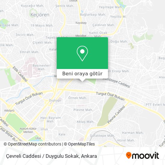Çevreli Caddesi / Duygulu Sokak harita