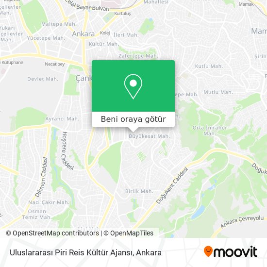 Uluslararası Piri Reis Kültür Ajansı harita