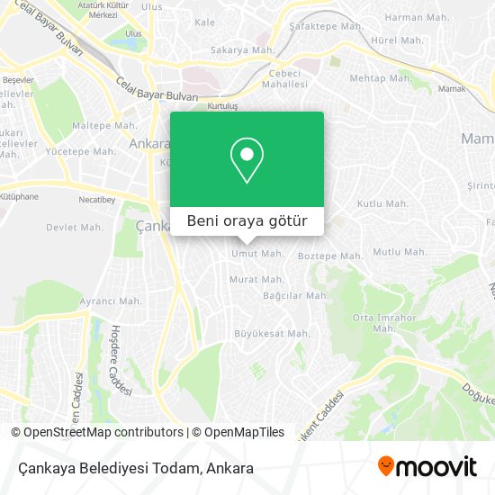 Çankaya Belediyesi Todam harita