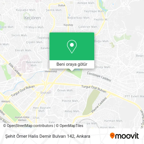 Şehit Ömer Halis Demir Bulvarı 142 harita