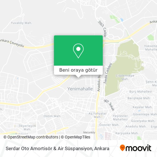 Serdar Oto Amortisör & Air Süspansiyon harita