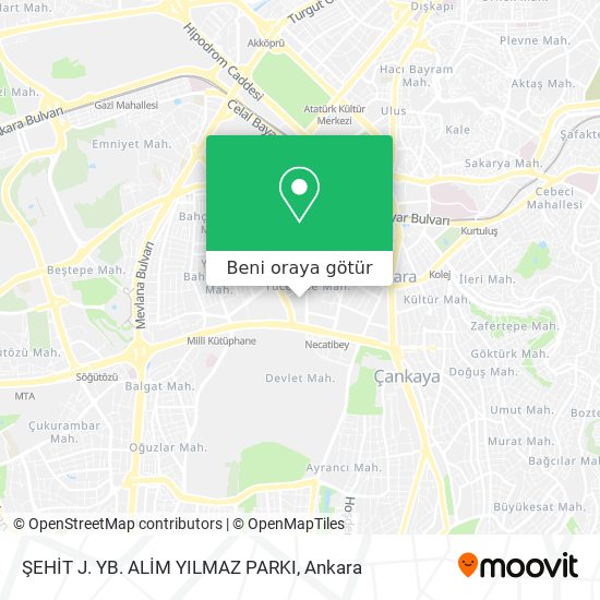 ŞEHİT J. YB. ALİM YILMAZ PARKI harita