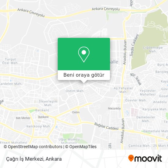 Çağrı İş Merkezi harita