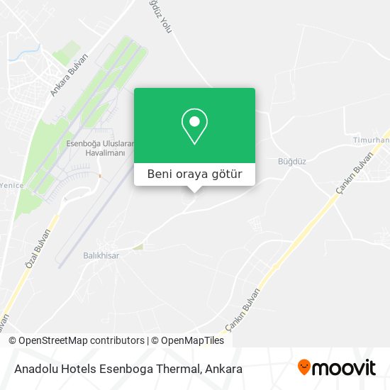 Anadolu Hotels Esenboga Thermal harita