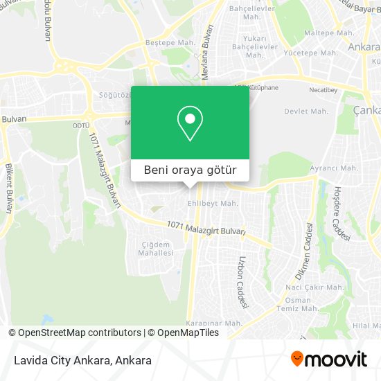 Lavida City Ankara harita