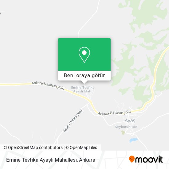 Emine Tevfika Ayaşlı Mahallesi harita