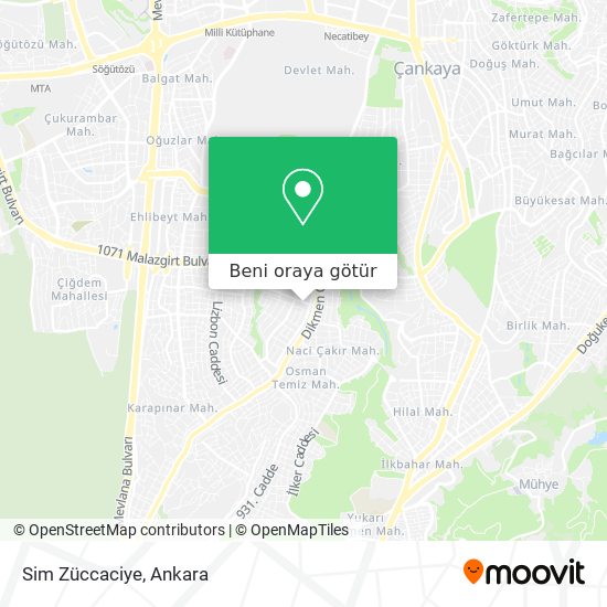 Sim Züccaciye harita
