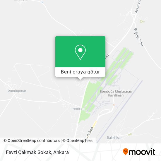 Fevzi Çakmak Sokak harita