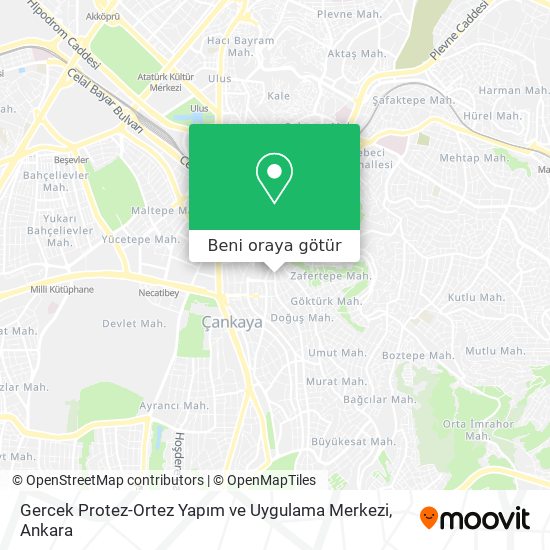 Gercek Protez-Ortez Yapım ve Uygulama Merkezi harita