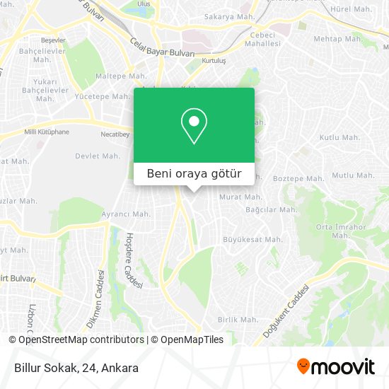 Billur Sokak, 24 harita