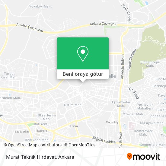 Murat Teknik Hırdavat harita