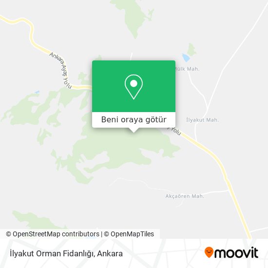 İlyakut Orman Fidanlığı harita