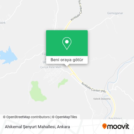 Ahikemal Şenyurt Mahallesi harita