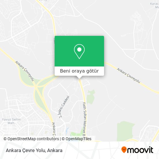 Ankara Çevre Yolu harita