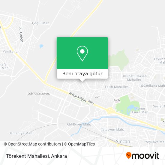 Törekent Mahallesi harita