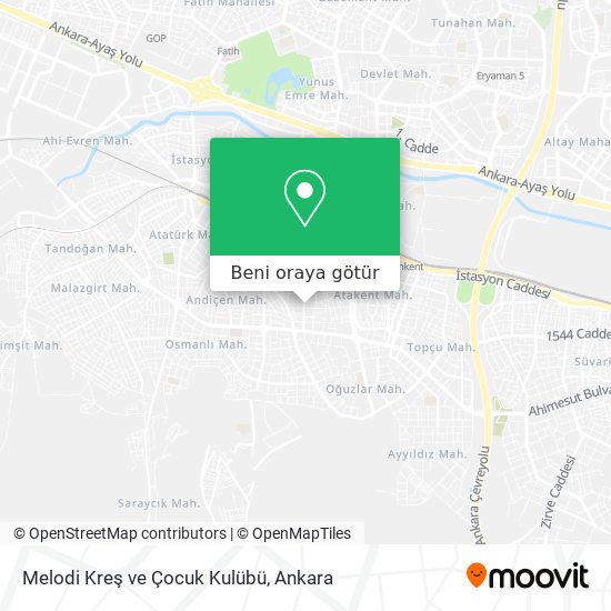 Melodi Kreş ve Çocuk Kulübü harita
