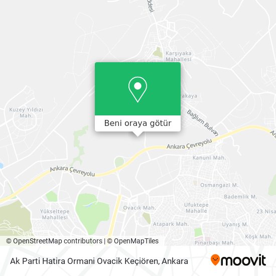 Ak Parti Hatira Ormani Ovacik Keçiören harita