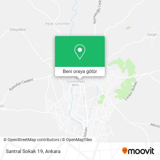 Santral Sokak 19 harita