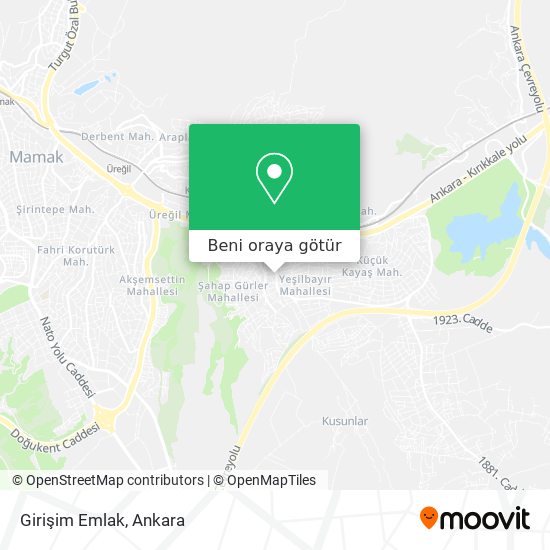 Girişim Emlak harita