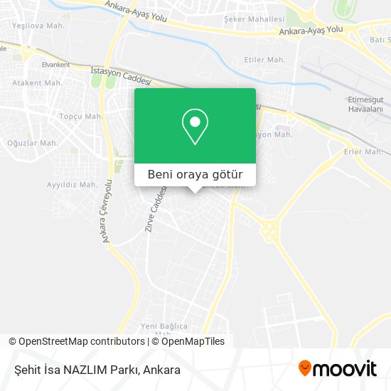 Şehit İsa NAZLIM Parkı harita