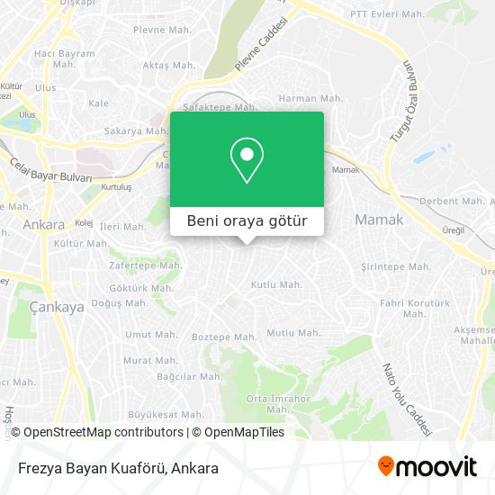 Frezya Bayan Kuaförü harita