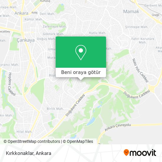 Kırkkonaklar harita