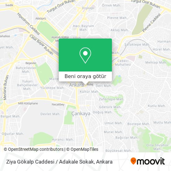 Ziya Gökalp Caddesi / Adakale Sokak harita