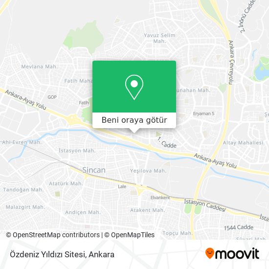 Özdeniz Yıldızı Sitesi harita